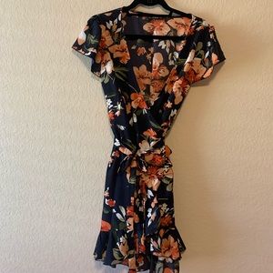 Coverup: navy with flowers